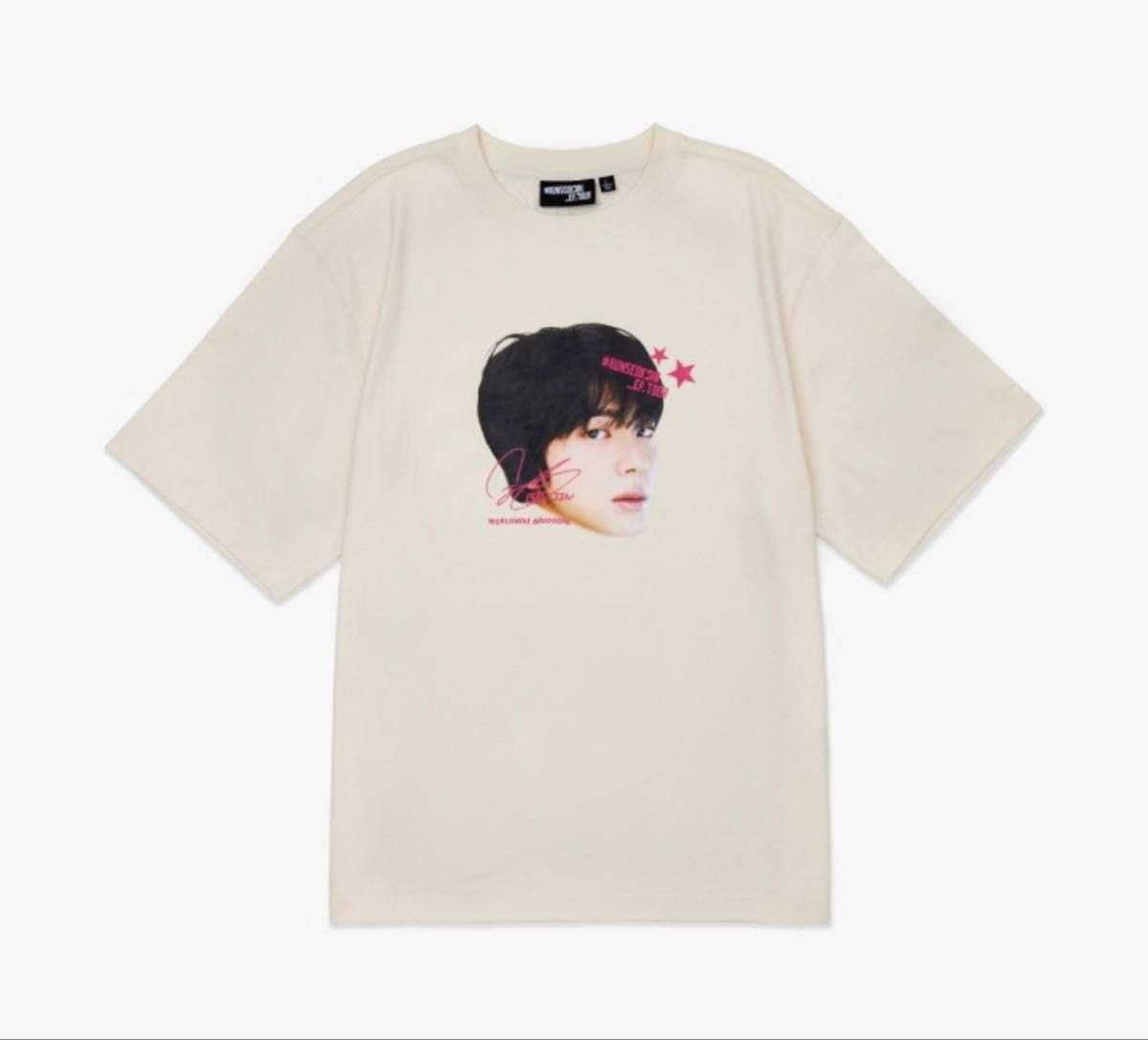 BTS JIN ジン 韓国 ライブ グッズ 顔Tシャツ XLサイズ BTS ジン RUNSEOKJIN ep ツアー Tシャツ JIN XLサイズ 韓国