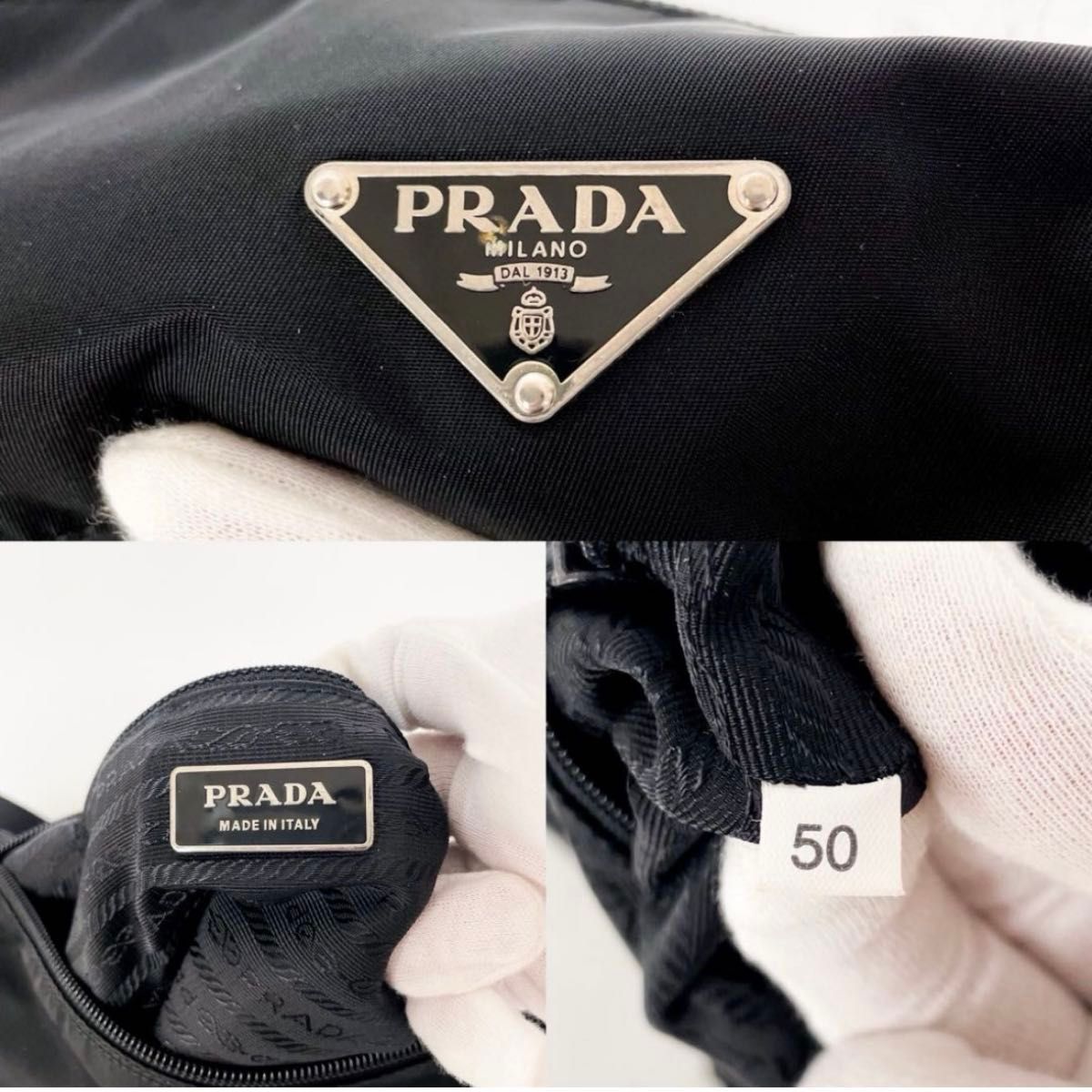 安心の仕入★関税込 プラダPRADA ショルダーバッグ 三角ロゴ PRADA プラダ ショルダーバッグ 三角ロゴ ナイロン レザー