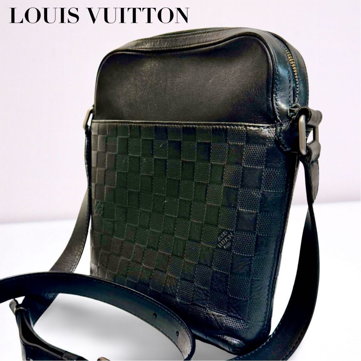 ルイ・ヴィトン ダミエ・インフィニ レザー ショルダーバッグ LOUIS VUITTON ルイヴィトン ショルダーバッグ メッセンジャー