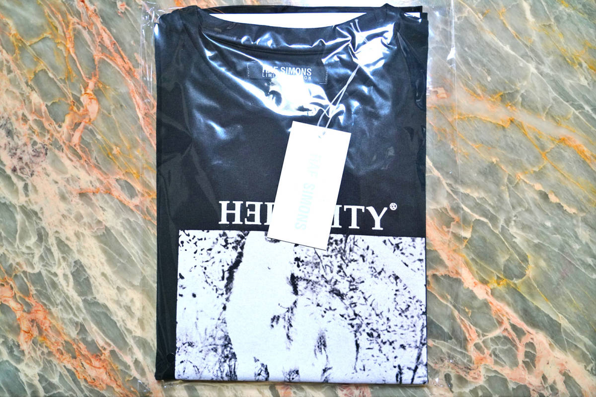 【送料込】 新品 ★ HEREDITY ★ ブラック Tシャツ(XS) プリント コットン 2010SS EDITION LIMITED SIMONS RAF ラフシモンズ 半袖Tシャツ 【送料込】 新品 ★ HEREDITY ★ ブラック Tシャツ(XS) プリント コットン 2010SS EDITION LIMITED SIMONS RAF ラフシモンズ 半袖Tシャツ