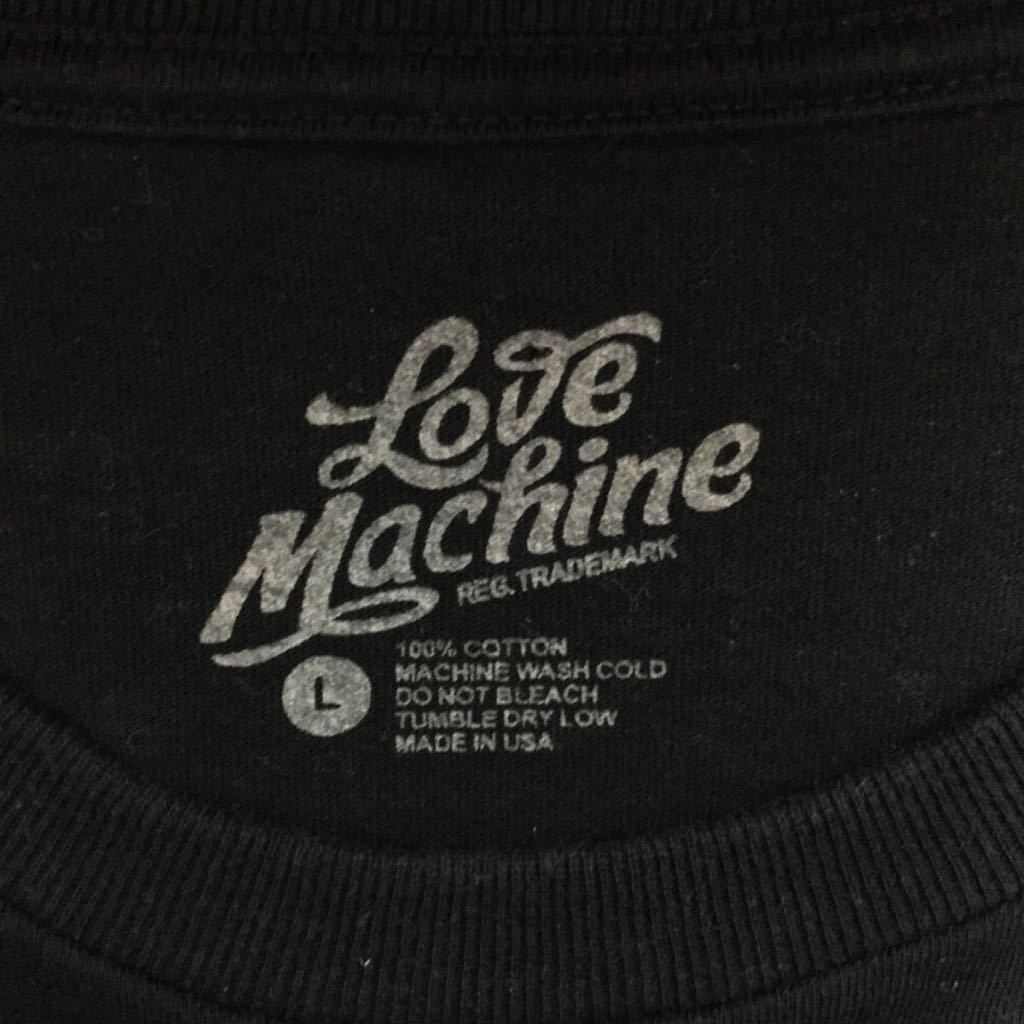 [即決古着]LOVE MACHINE/ラブマシーン/グラフィックTシャツ/半袖/ブラック/USA製/Lサイズ_画像7