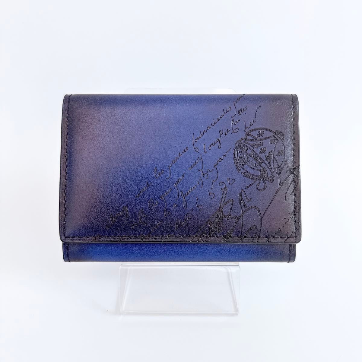現行完売品✨未使用 Berluti レザーカードケース カリグラフィ 名刺入れ ベルルッティ カリグラフィ スクリットレザー カードケース 名刺