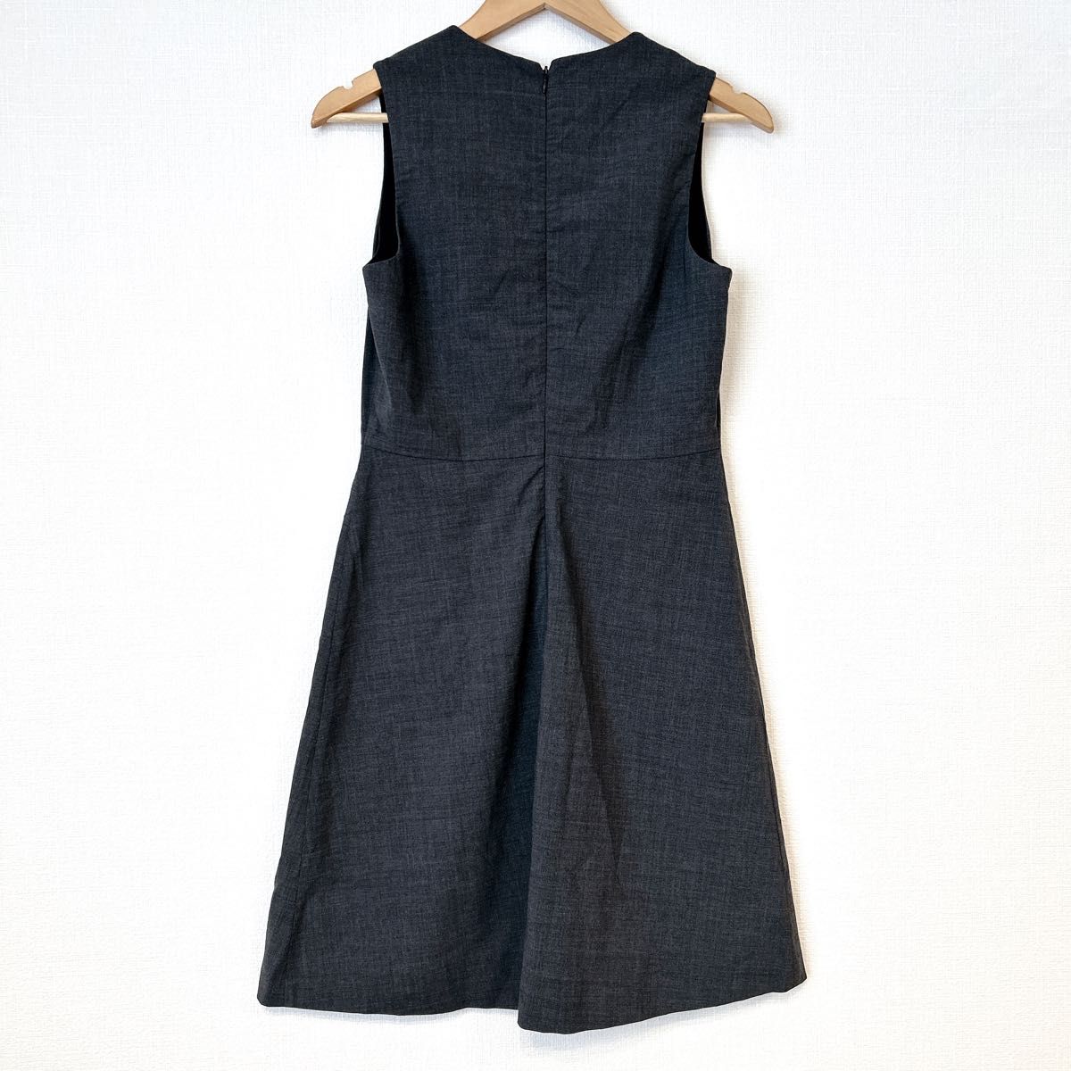 Theory セオリー ワンピース グレー S 0138225J0055 美品】Theory セオリー ノースリーブワンピース グレー 2 現行