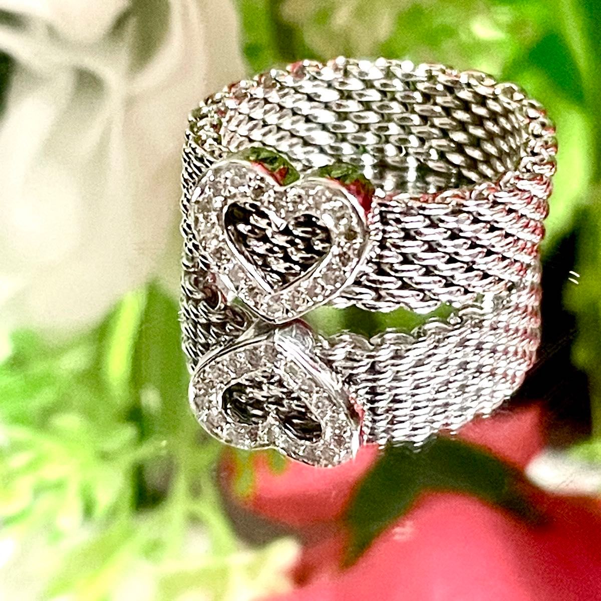 ✨値下げ✨ティファニー Tiffany & Co. リング セット Tiffany&Co 】サマセット ハートリング K18WG ティファニー