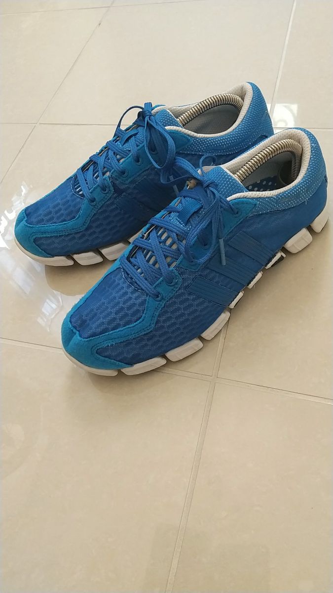 クーポン活用!!即決のみ!! adidas アディダス CLIMACOOL 軽量速乾 ランニング スニーカー 25cm ブルー 夏