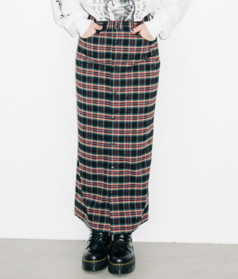 送料無料★ xgirl PLAID BUTTON-FRONT SKIRT チェックスカート　エックスガール_画像5