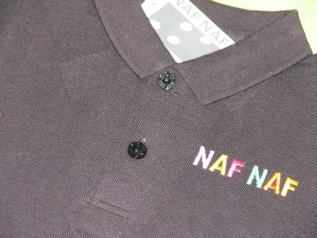 ★新品タグ付（キムラタン）ナフナフの半袖ポロシャツ（100）黒_画像3