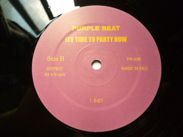 Purple Beat / It's Time To Party Now ダンサブル！アッパーPARTY チューンRAY PARKER JR.使い　試聴_画像2