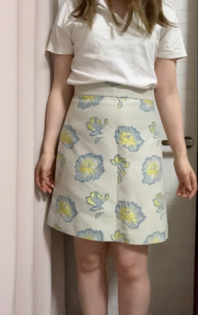JILLSTUART 花柄台形スカート