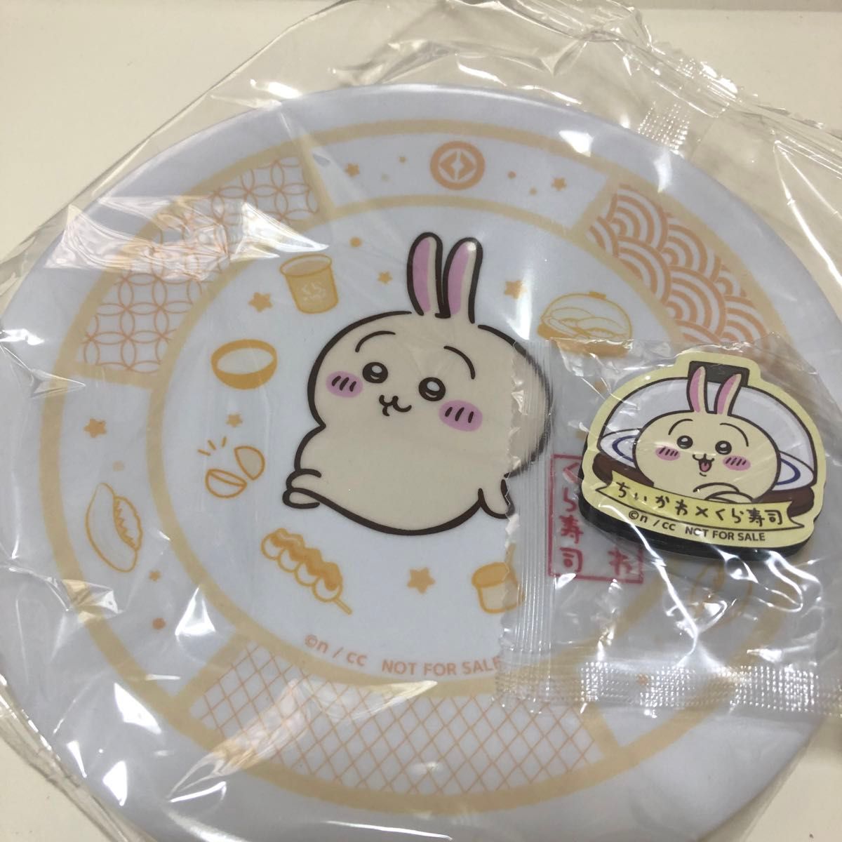 ちいかわ×くら寿司 寿司皿コンプリート マグネット うさぎ ハチワレ ちいかわ くら寿司 うさぎ マグネットシートセット オリジナル
