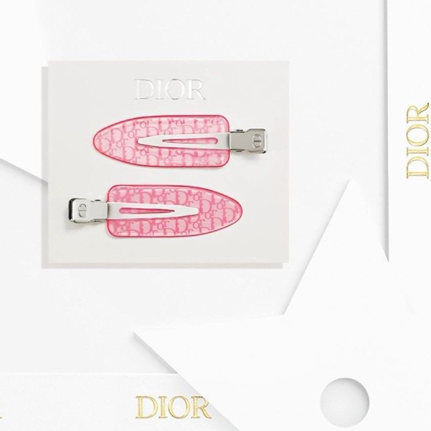 即日発送 Dior ヘアクリップ 2個セット ノベルティ 数量限定 新品未使用ディオール DIOR ロゴ入り ヘアクリップ2個セット