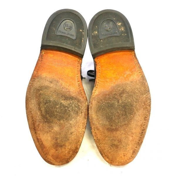 NUNN BUSH ナンブッシュ レザー シューズ レザーソール 外羽根式 革靴 ブラウン（ US 10 1/2 EEE）中古 古靴 古着卸 ZZ4149_画像5