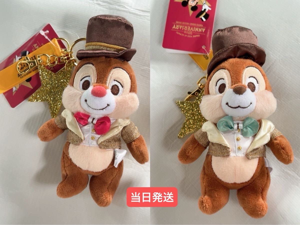 ディズニーストア ディズニーリゾート店限定 25周年記念 チップ&デールセット 東京ディズニーリゾート店 25周年記念 チップ デール