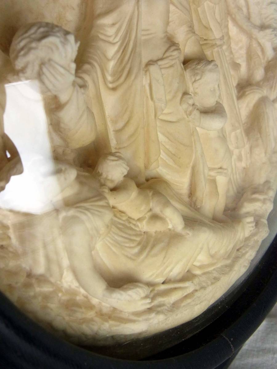 貴重 19世紀 ラケルの死 メダイヨン 彫刻家 P.MATTEI マテイ GIROUX