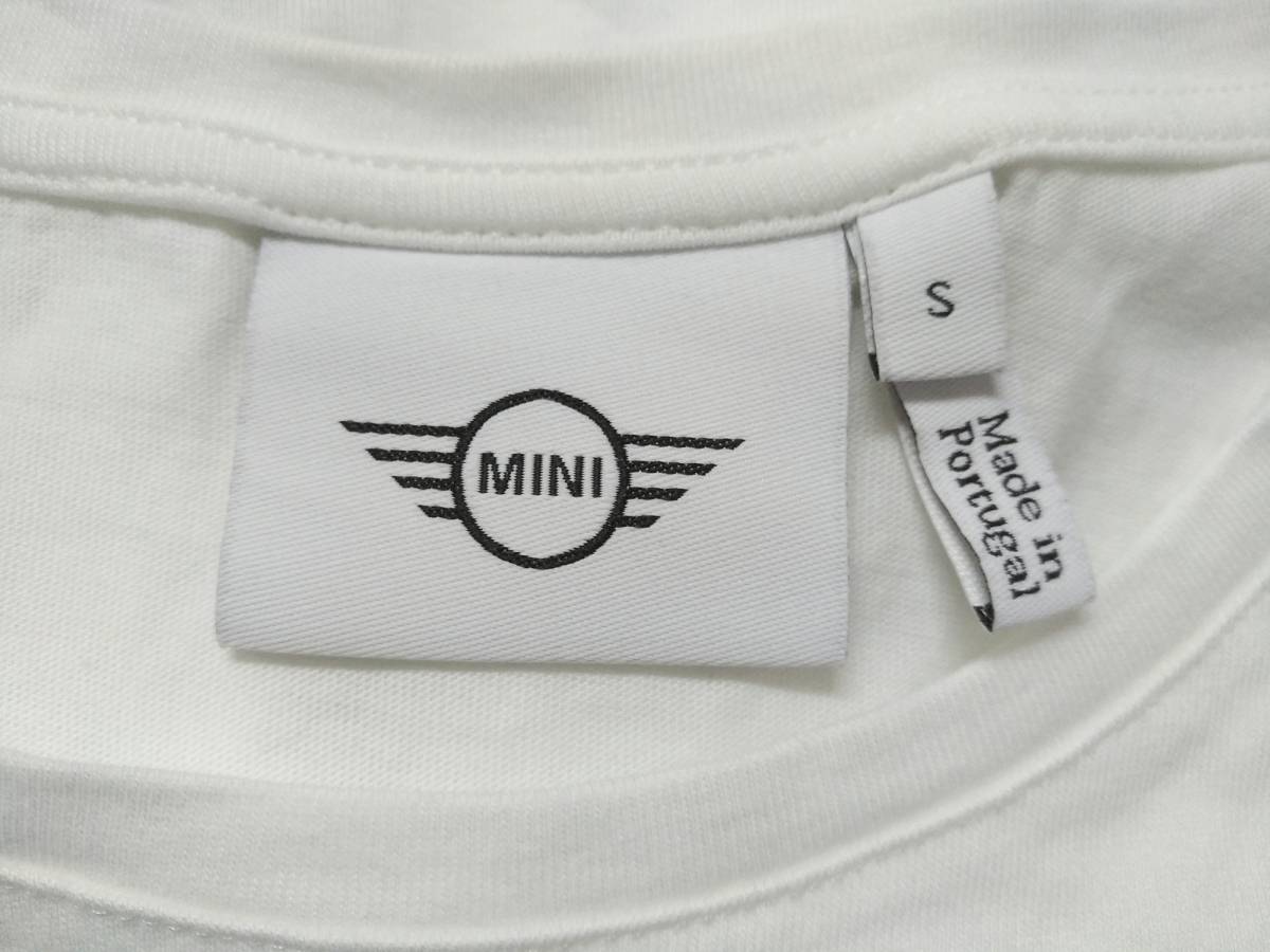 MINI ミニ オフィシャル S 白 ホワイト Tシャツ ポルトガル製 胸ポケット付き 色変更 メンズ シャツ 自動車 カー_画像4