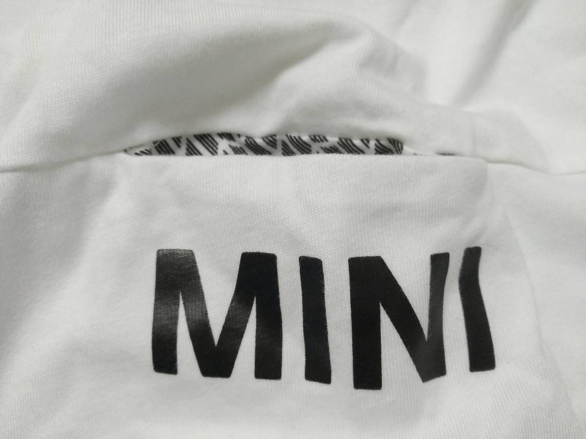 MINI ミニ オフィシャル S 白 ホワイト Tシャツ ポルトガル製 胸ポケット付き 色変更 メンズ シャツ 自動車 カー_画像5
