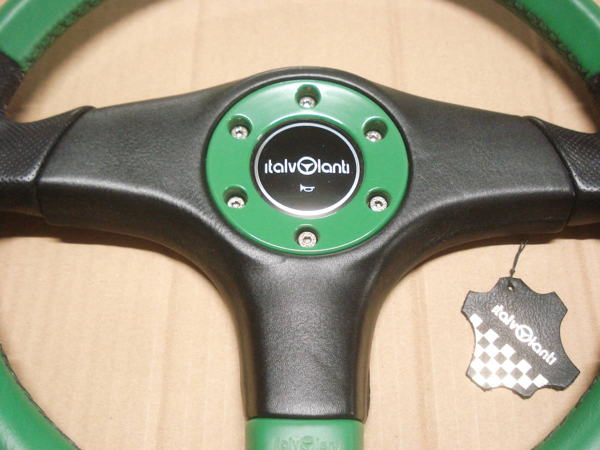  Italvolanti steering wheel 35cm diameter green new goods unused goods 
