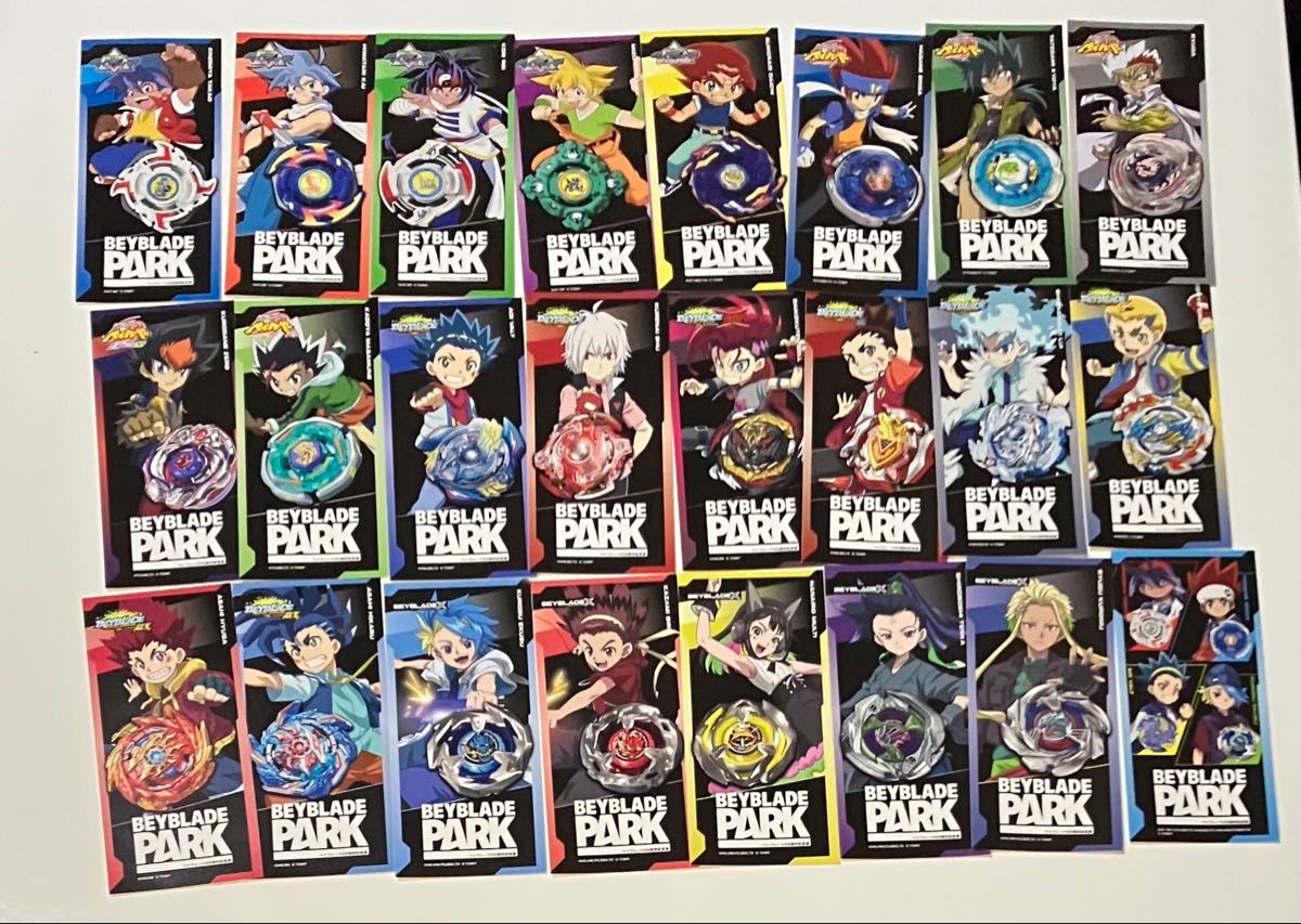 ベイブレードパーク 限定 特典 しおり ステッカー セット コンプ ベイブレードパーク 限定 特典 しおり ステッカー セット
