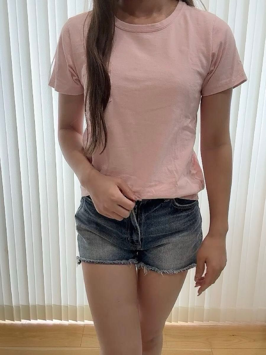 Lee リー Tシャツ 半袖 M ピンク シンプル 可愛い