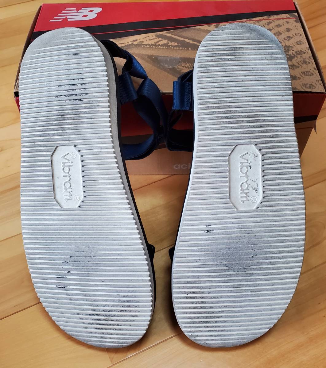 ★中古 SUICOKE スイコック Vibram ビブラムソール SANDAL サンダル US10 JP28 NAVY_画像7