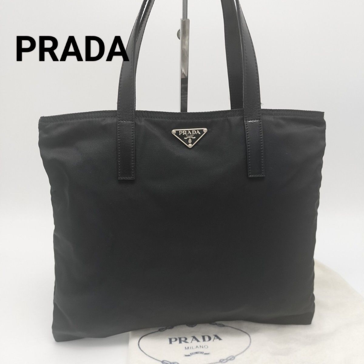 極美品✨PRADA レザー トートバッグ ブラック 箱付き 極美品 プラダ トートバッグ ブラック 黒|Yahoo!フリマ(旧
