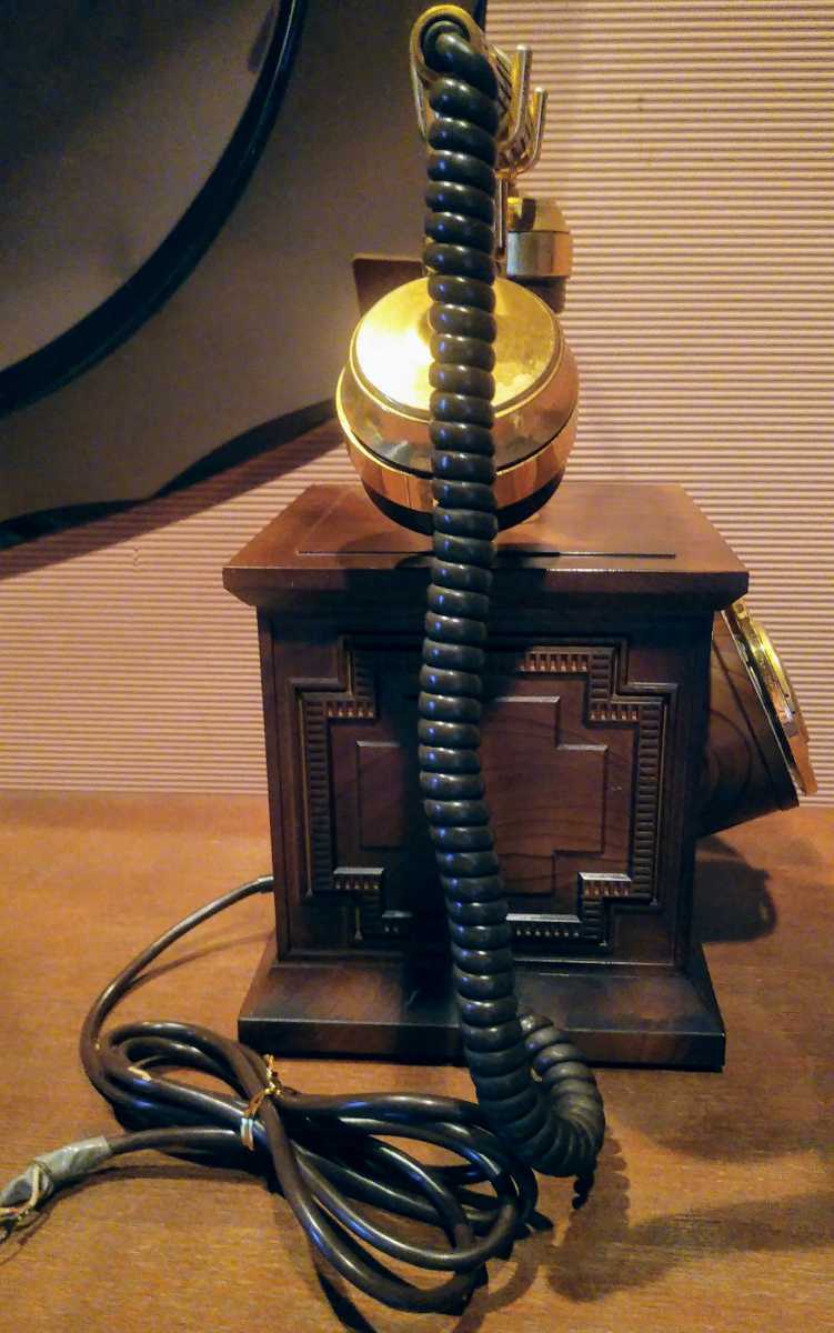  prompt decision * last price cut! Showa Retro * antique . former times dial type telephone machine Tamura electro- machine objet d'art interior .!