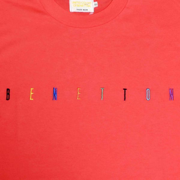 ベネトン UNITED COLORS OF BENETTON 刺繍ロゴ 半袖Tシャツ