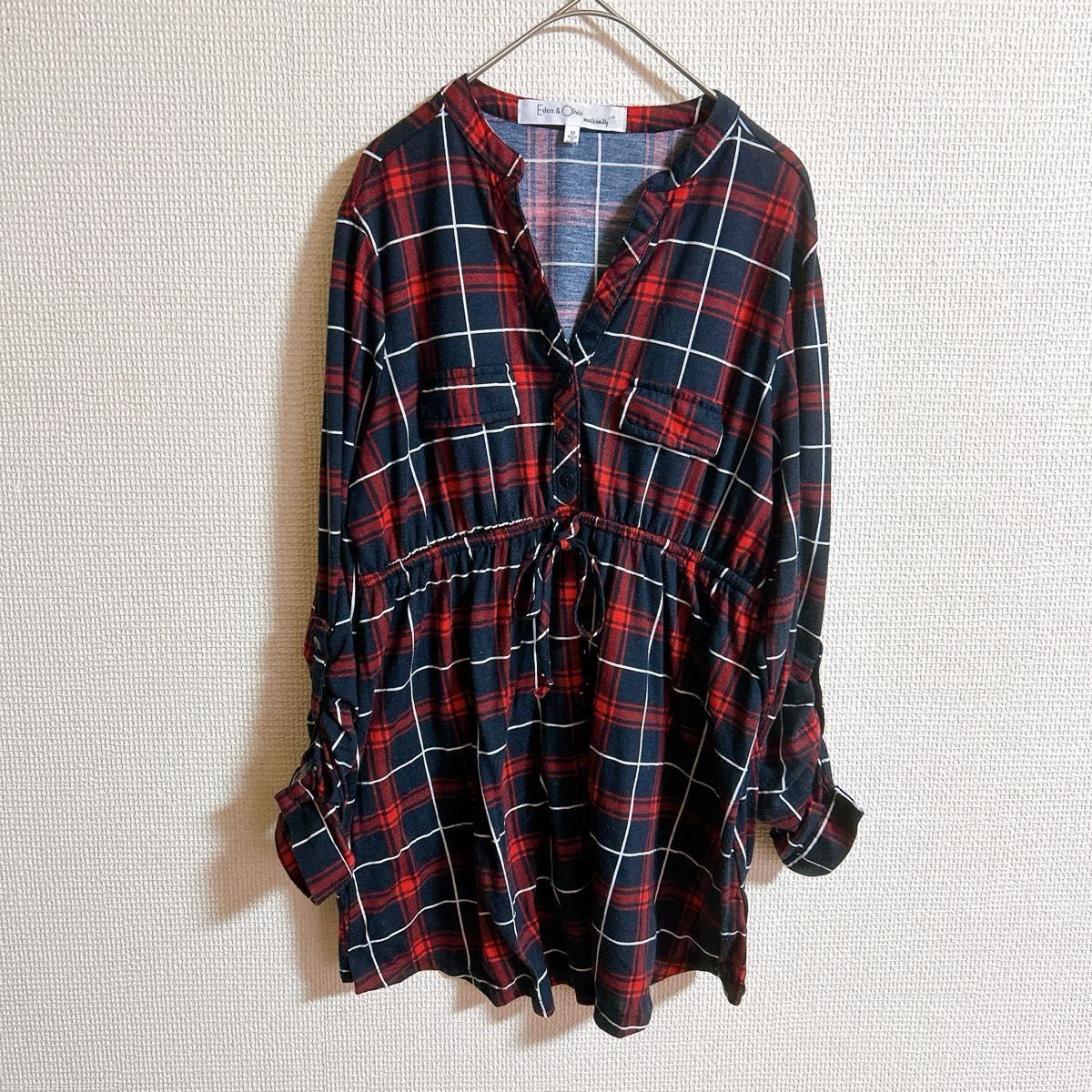 ◆Aelfric Eden◆チェック柄 リバーシブル 長袖シャツ 送料込 Eden & Olivia 【M】チェック柄 長袖シャツ カットソー|Yahoo