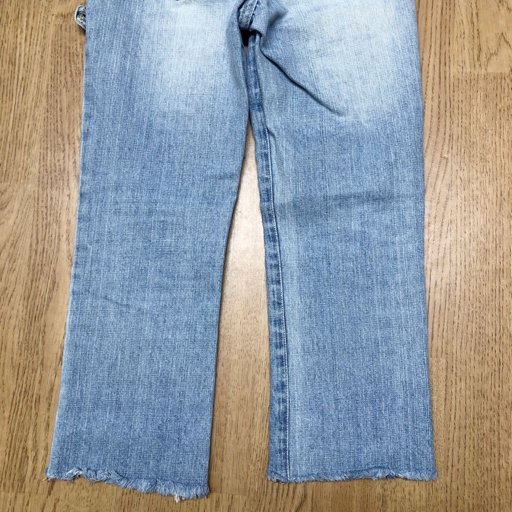 【Abercrombie&Fitch】アバクロンビー＆フィッチ / レディース 0 デニムパンツ クロップド丈 カットオフジーンズ ダメージ加工 古着 USED_画像10