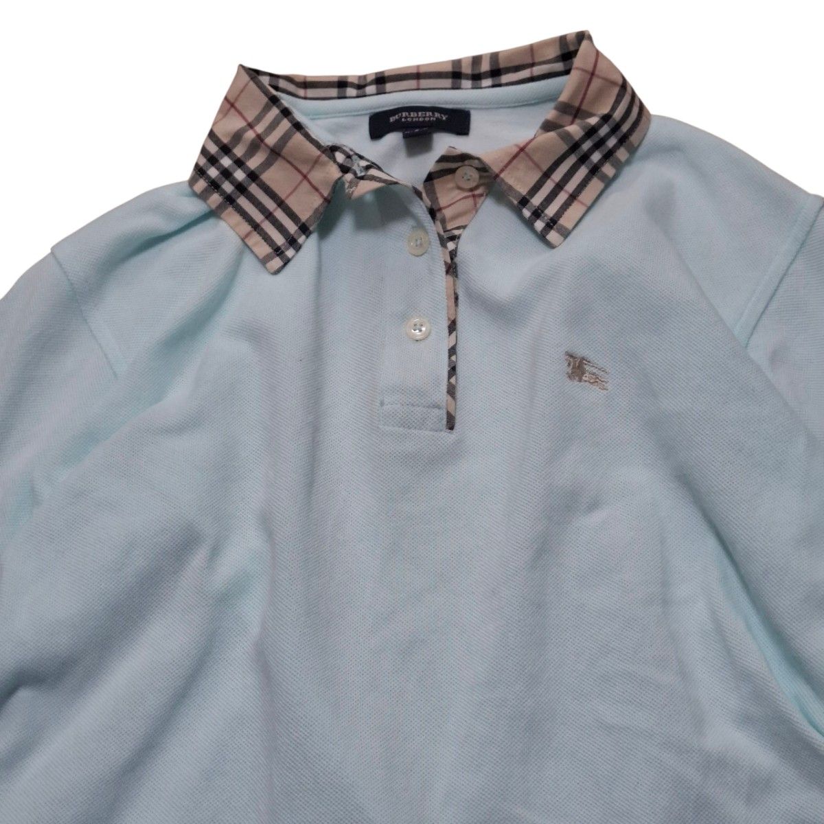 Burberry ポロシャツ ノバチェックショルダー Burberry London ポロシャツ S ノバチェック ブルー|Yahoo