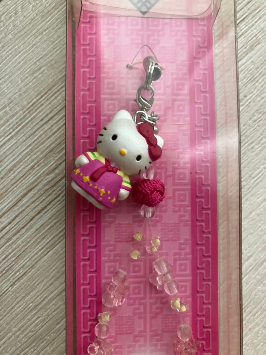 新品未開封 キティ ヒップホップ キーホルダー ストラップ レア レア ハローキティ ストラップ キーホルダー ピンク 韓国 未使用