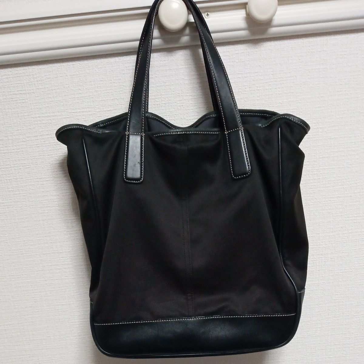 コーチ COACH トートバッグ ハンドバッグ 黒 シグネチャー A4収納 COACH コーチ トートバッグ ハンドバッグ ナイロン レザー A4