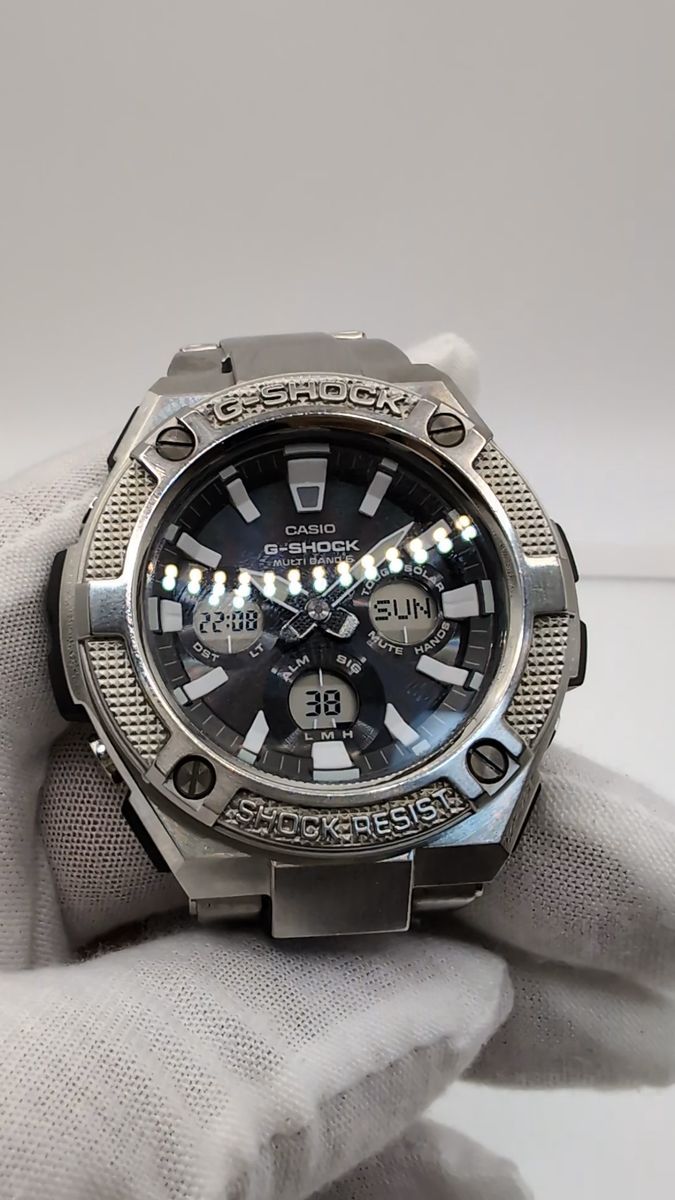CASIO カシオ G-SHOCK GST-W330D メンズ タフソーラー クロノグラフ アナデジ 腕時計