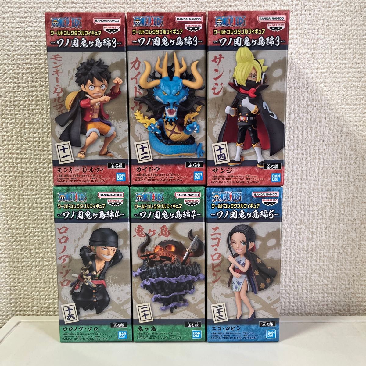 ワンピース コレクタブル フィギュア ワノ国4 全6種 ワーコレ ドラゴンボール ワンピース コレクタブル フィギュア ワノ国4 全6種 ワーコレ