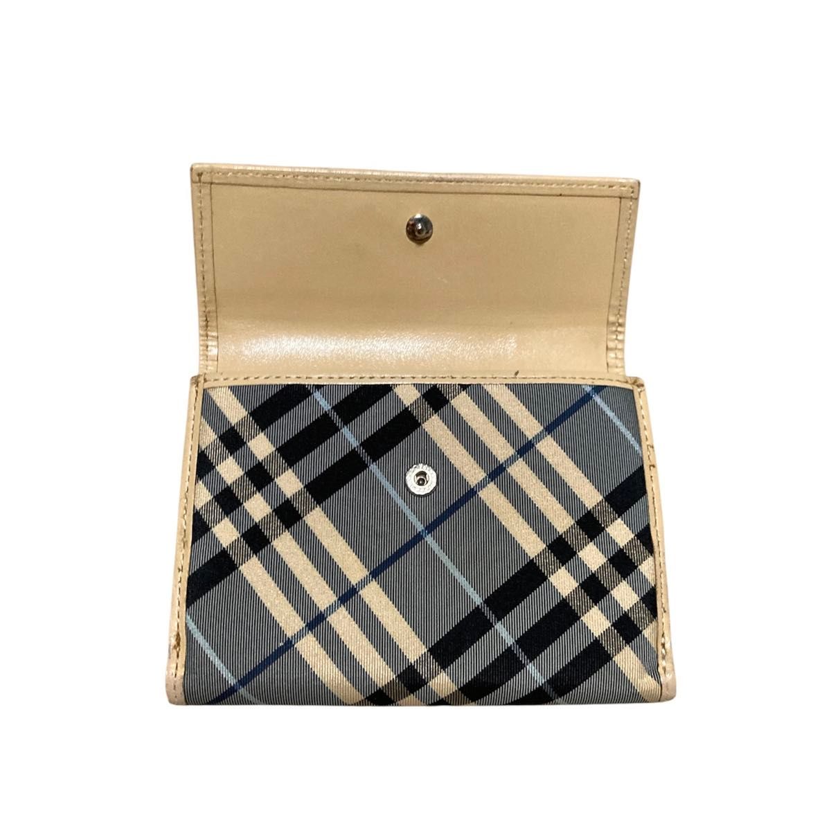 ほぼ未使用 BURBERRY 長財布 ノバチェック メタリックゴールド タッセル 美品 Burberry バーバリー レディース 2つ折り財布 ノバチェック