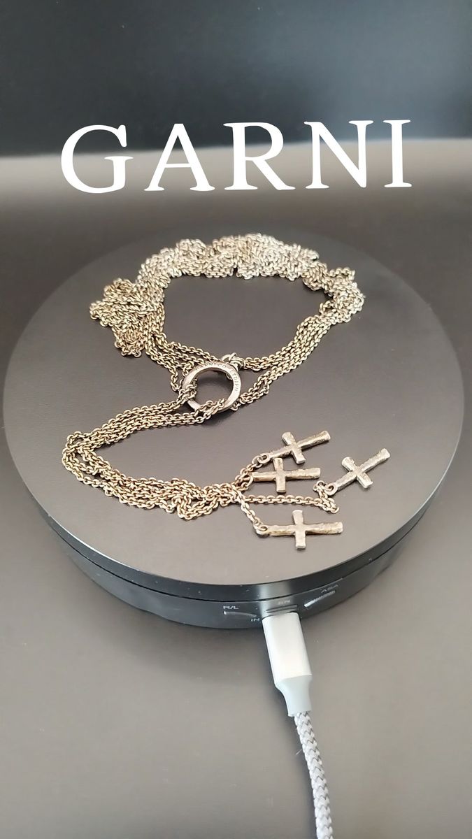 GARNI◎ガルニ◎クロス4連ネックレス◎SILVER925◎シルバー925 ロング スターリングシルバー