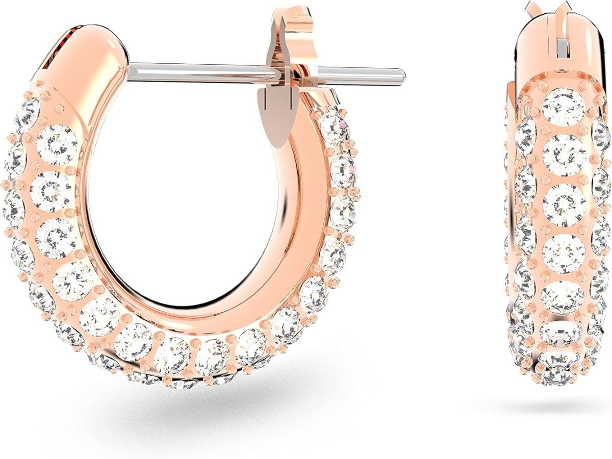 【SWAROVSKI】Millenia フープピアス 純正箱付き 新品未使用】SWAROVSKI Millenia フープピアス ローズゴールド