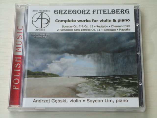 ゲンプスキ フィテルベルク ヴァイオリン曲集 Gebski Fitelberg Complete Works for Violin & Piano_画像1