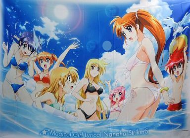 魔法少女 リリカル なのは StrikerS C74 集合 夏だ 機動六課 海水浴 シーツ /なのは/フェイト/はやて/NANOHA/FATE/キャロ/スバル/ティア_画像1