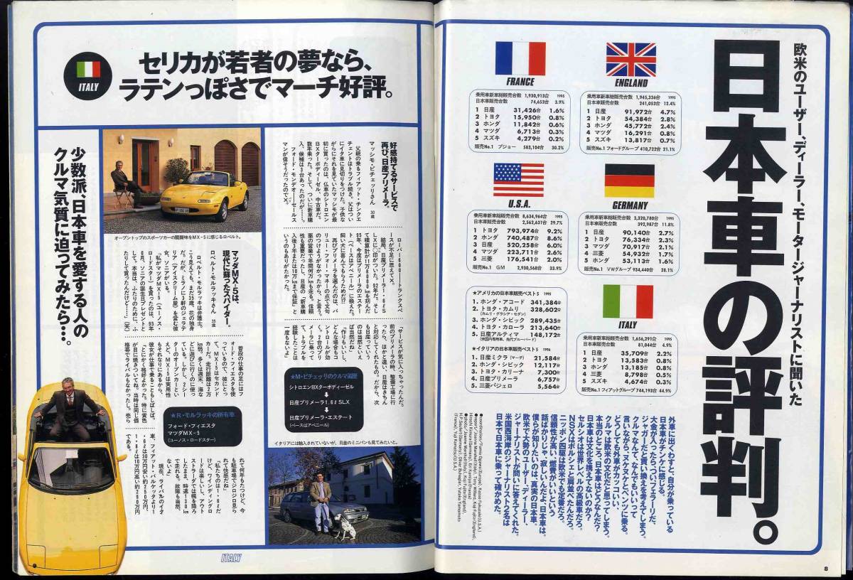 【c7025】97.5.25 ブルータスBRUTUS／日本車の評判、コンバーチブル外車図鑑、日産ミストラルで地中海を抜ける、...の画像3