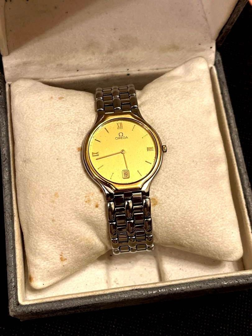 OMEGA オメガ 腕時計 ジャンク ジャンク品】OMEGA メンズ腕時計 ベゼル18金 電池交換済・不動品