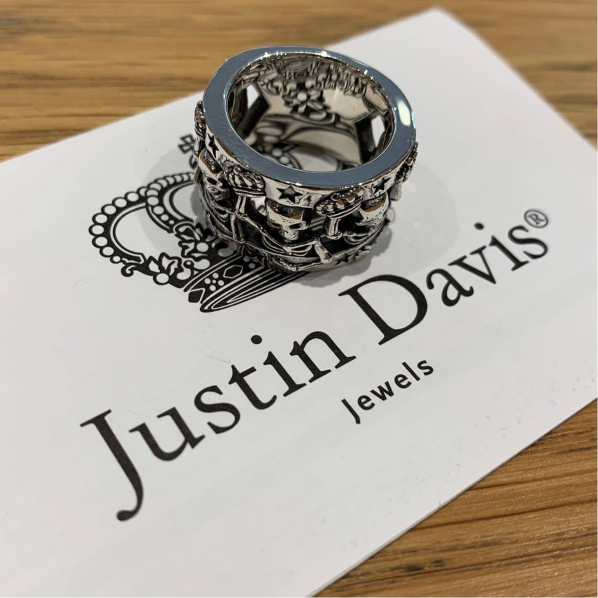  new goods *JUSTIN DAVIS* SKULL PARADE RING*9 number * Skull ring * regular price 38,500 jpy *SRJ405* records out of production *