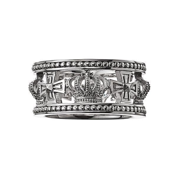 新品◆JUSTIN DAVIS◆MEDIEVAL WEDDING BAND RING◆10号◆クラウンクロスリング◆定価27,500円◆SRJ175◆_画像4