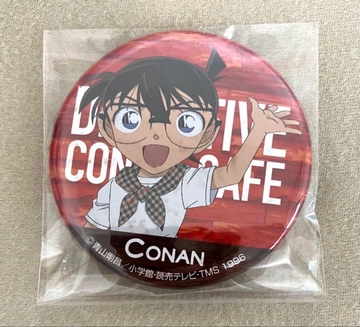 名探偵コナンカフェ 缶バッジ 名探偵コナン コナンカフェ2017 江戸川コナン(等身キャラ) 缶