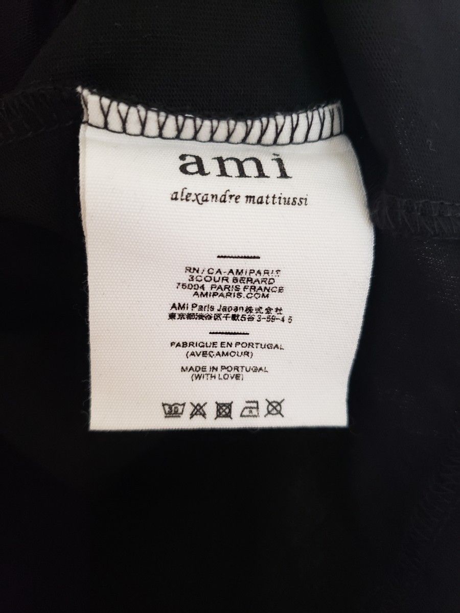 アミパリス☆VIP価格 ロゴ Tシャツ AMI PARIS ロゴ Tシャツ ブラック|Yahoo!フリマ(旧PayPayフリマ)