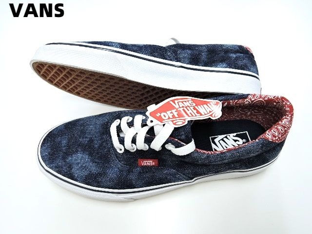 Men US 9.0(27cm)【VANS Era 59 (Acid Denim) Blue/Bandana VN-0ZMSGYC ヴァンズ バンズ エラ 59 アシッド デニム ブルー/バンダナ】