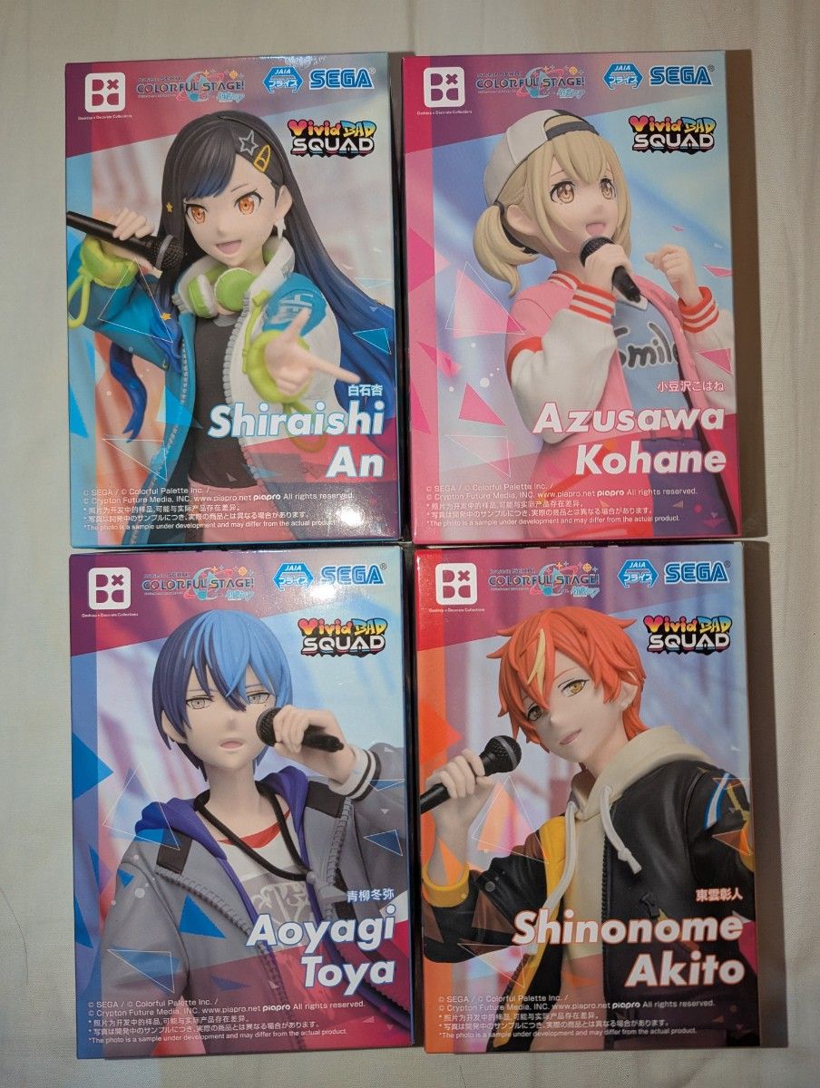 プロセカ フィギュア Vivid Bad SQUAD 全4種8体セット プロジェクトセカイ Vivid BAD SQUAD フィギュア4種セット