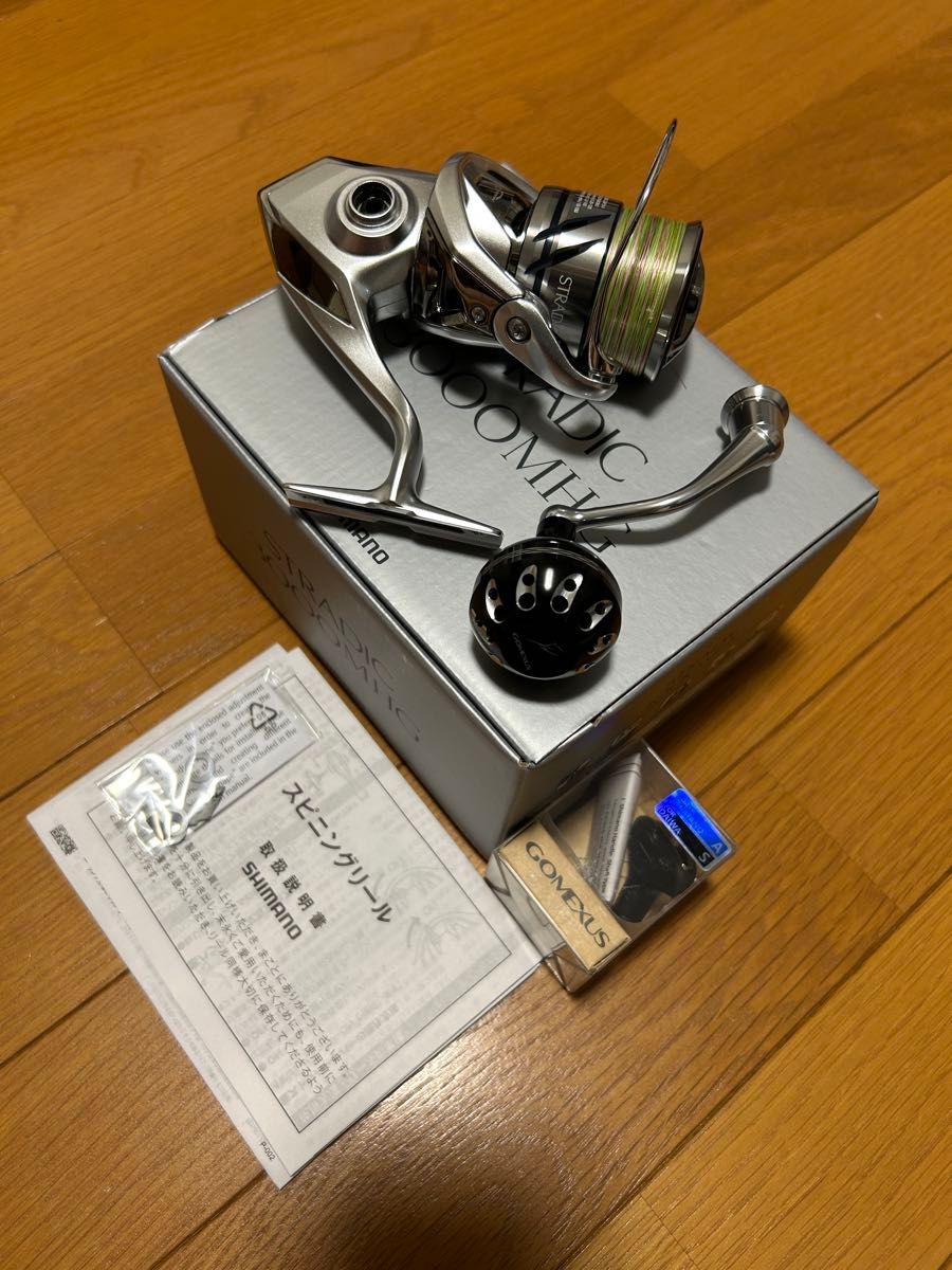 SHIMANO 23ストラディック 3000MHG 未使用 ゴメクサスハンドル シマノ 23ストラディック3000MHG 未使用品 ゴメクサスノブ付