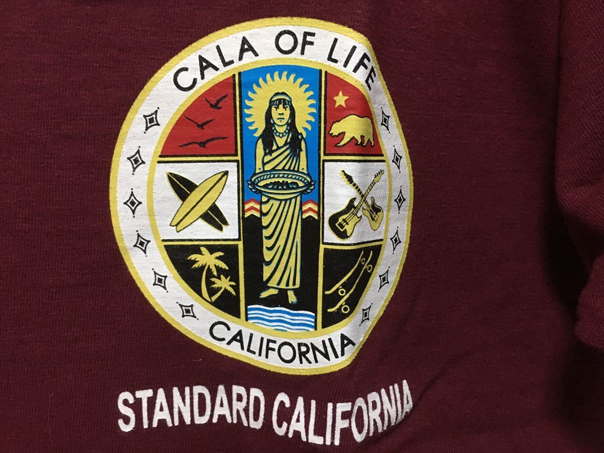 STANDARD CALIFORNIA スタンダードカリフォルニア Tシャツ　M 未使用　新品　日本製　バーガンディ
