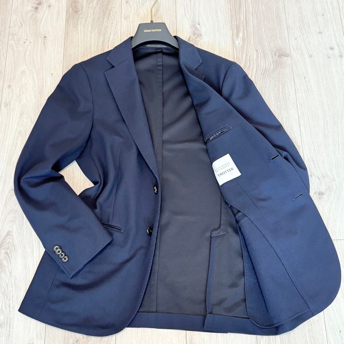 【美品】マッキントッシュフィロソフィー トロッタージャケット ネイビー 40 美品】マッキントッシュフィロソフィー トロッタージャケット L